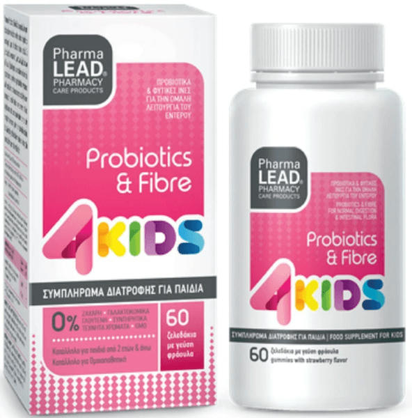 Pharmalead Probiotics & Fibre 4Kids 60 Ζελεδάκια