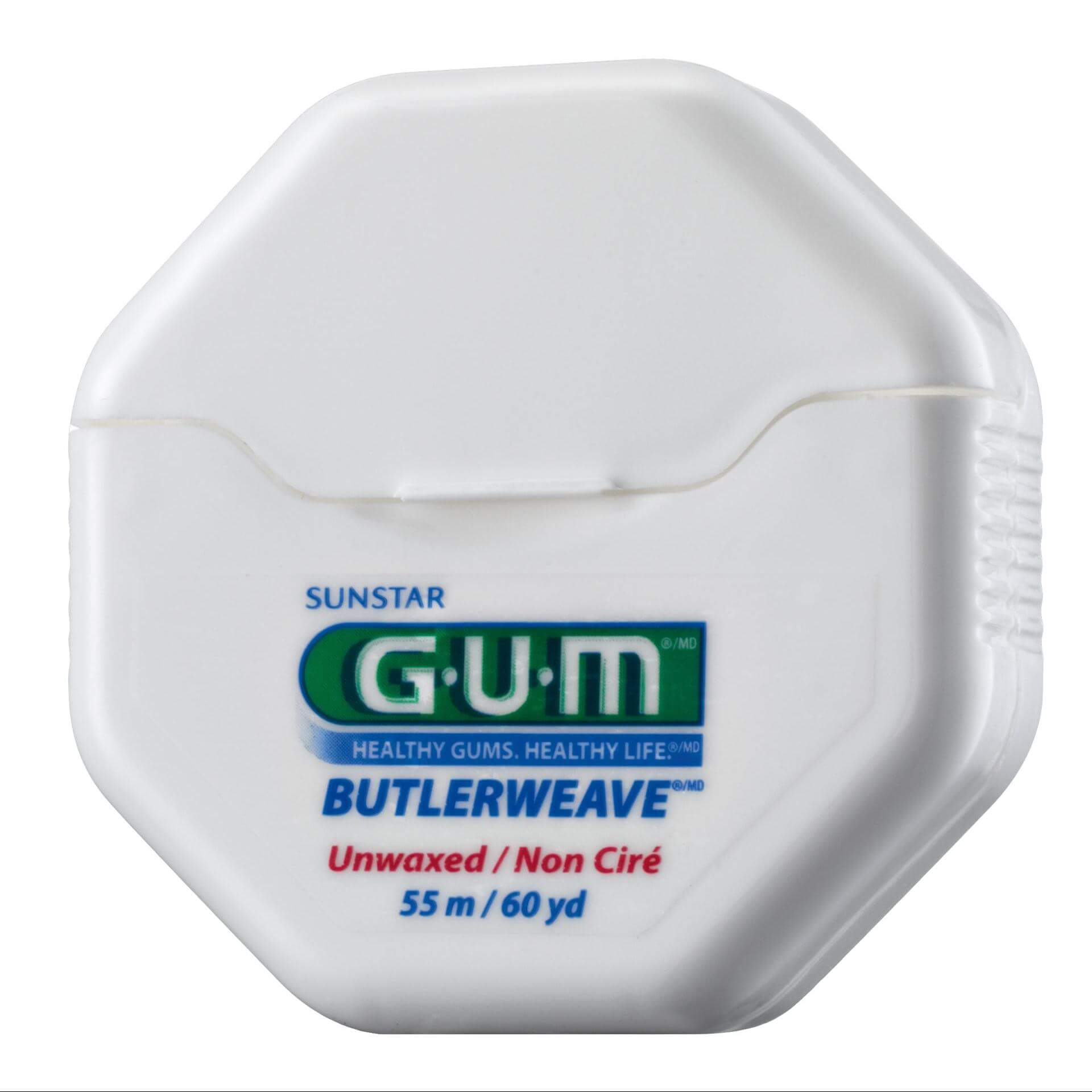 Gum Butlerweave Floss Unwaxed Зъбен конец без восък 55m(1055